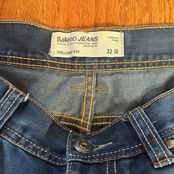 BALENO JEANS HIGH RISE STRAIGHT FIT blue in size 32 wide legs - Picture 3 of 6